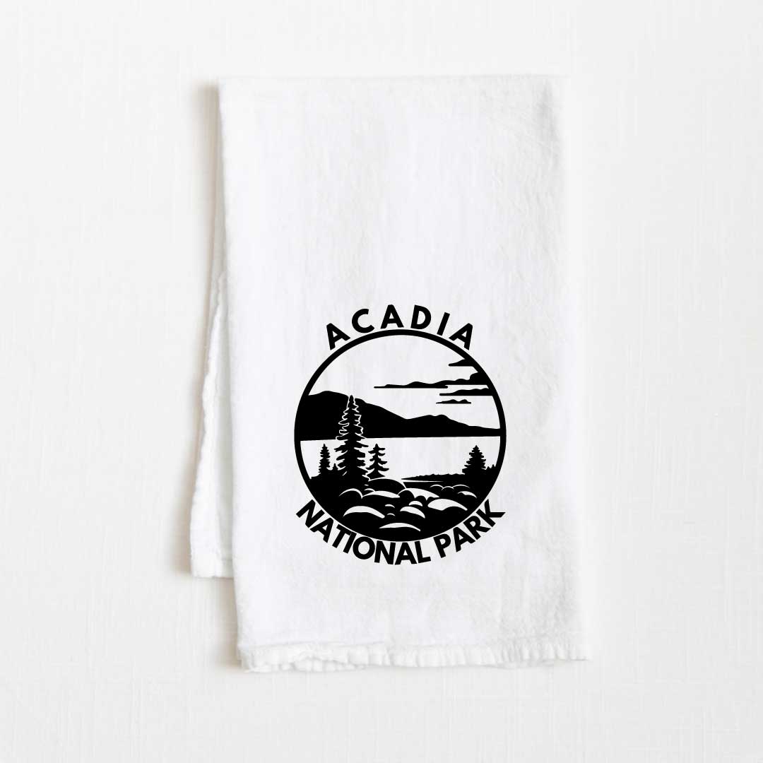 Acadia National Park Flour Sack Kitchen Towel - 36" x 32"