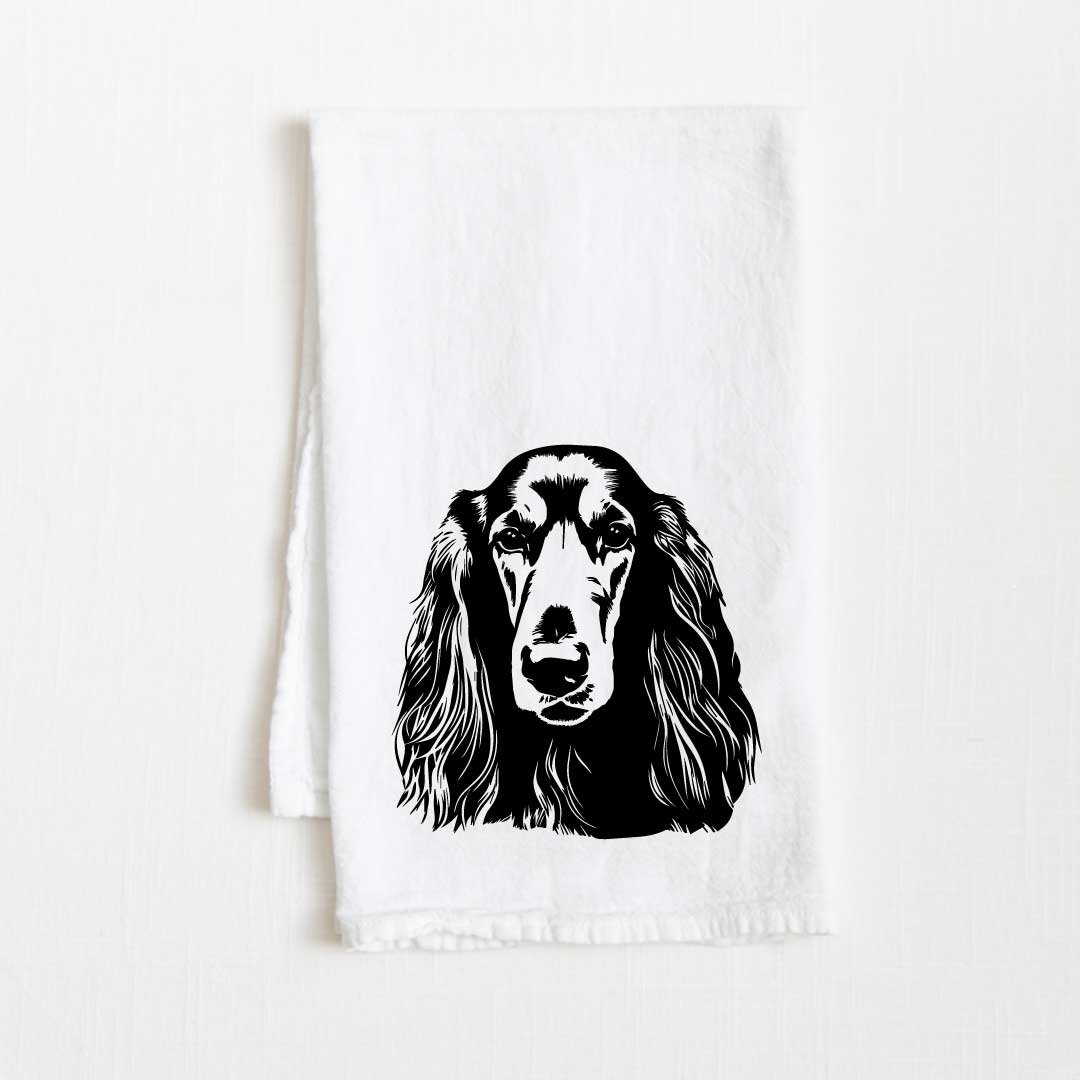 Afghan Hound Dog Flour Sack Kitchen Towel - 36" x 32"