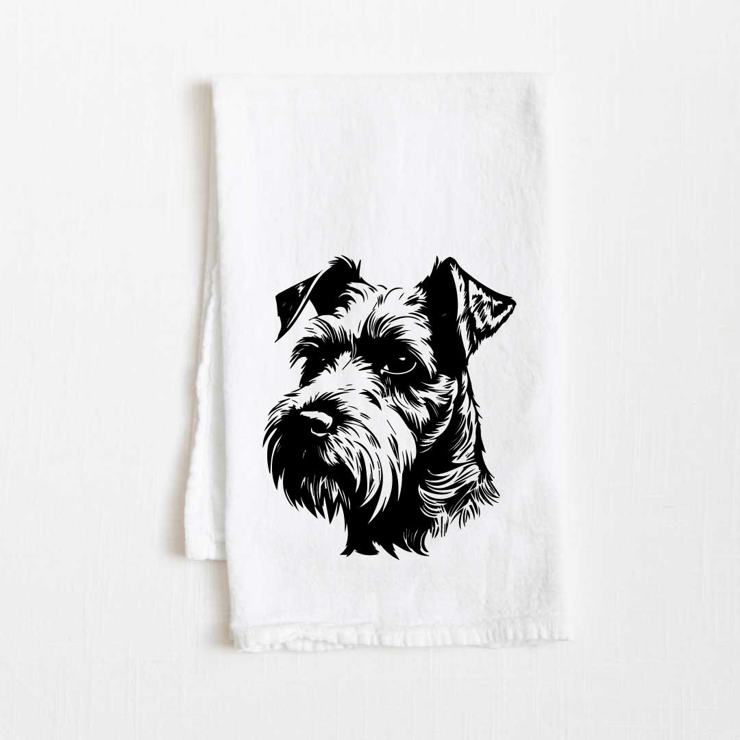 Airdale Terrier Dog Flour Sack Kitchen Towel - 36" x 32"