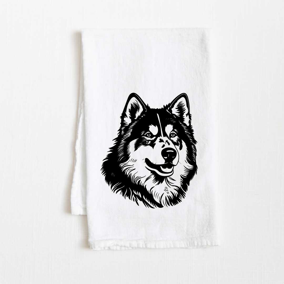 Alaskan Malamute Dog Flour Sack Kitchen Towel - 36" x 32"