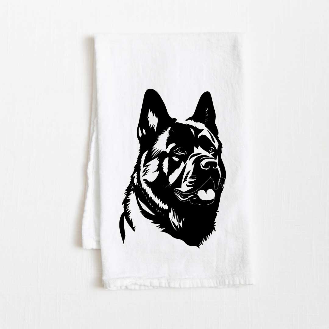 American Akita Dog Flour Sack Kitchen Towel - 36" x 32"