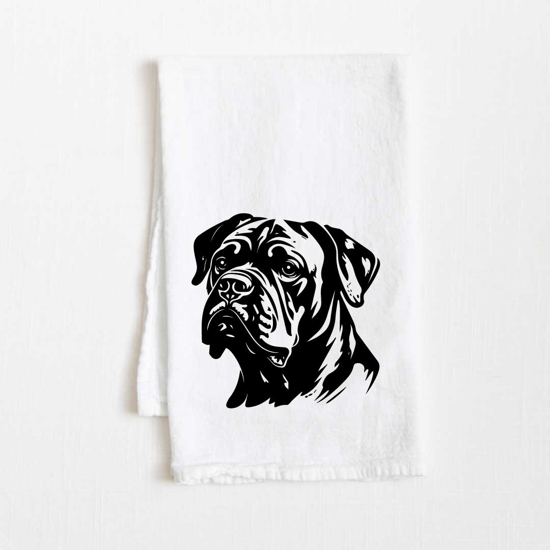 American Bulldog Dog Flour Sack Kitchen Towel - 36" x 32"