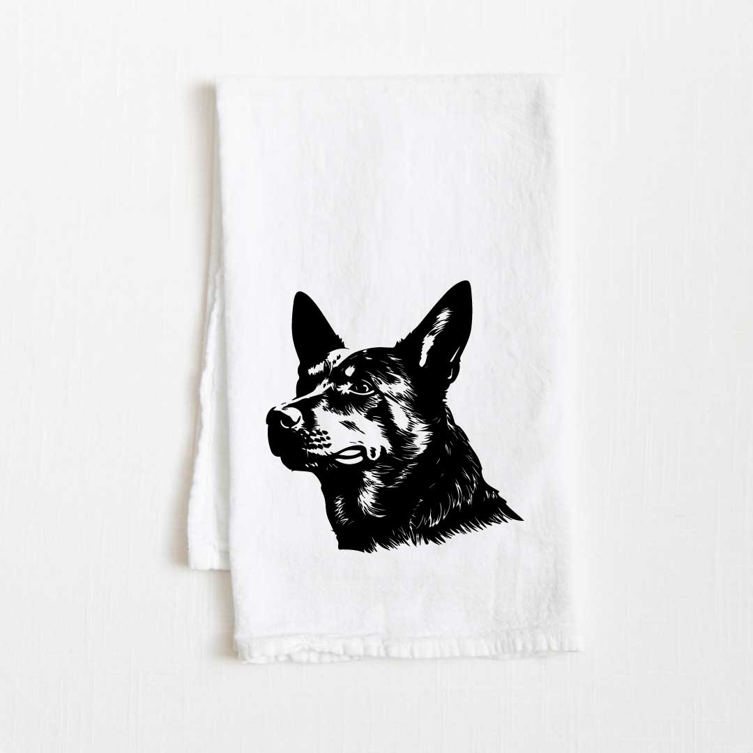 Australian Cattle Dog Flour Sack Kitchen Towel - 36" x 32"