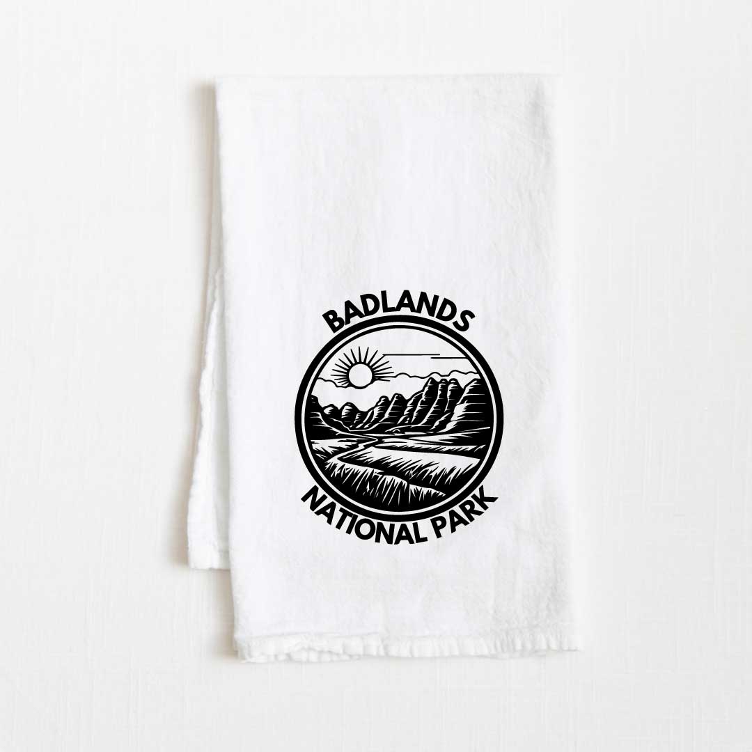 Badlands National Park Flour Sack Kitchen Towel - 36” x 32”
