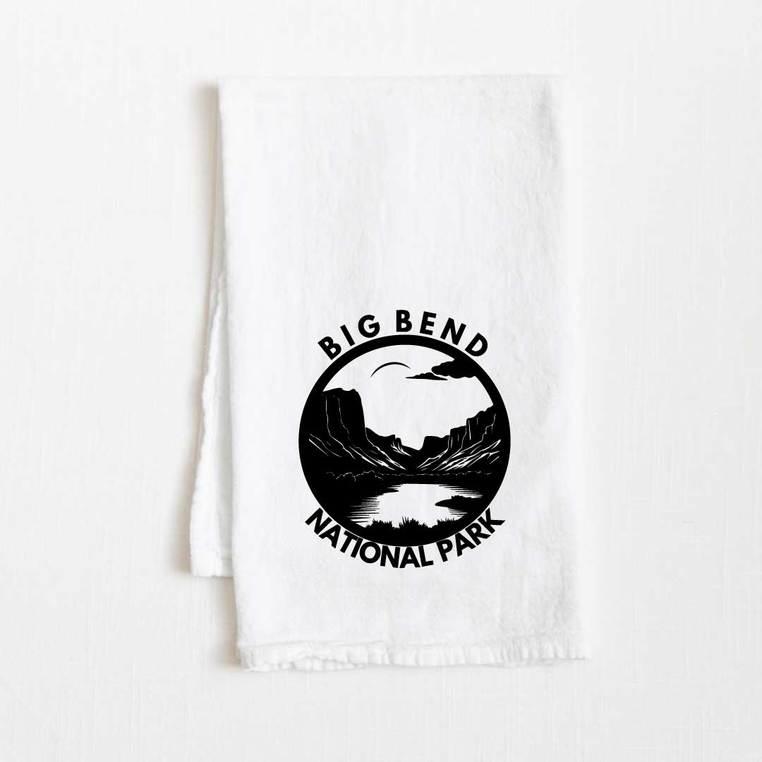 Big Bend National Park Flour Sack Kitchen Towel - 36” x 32”