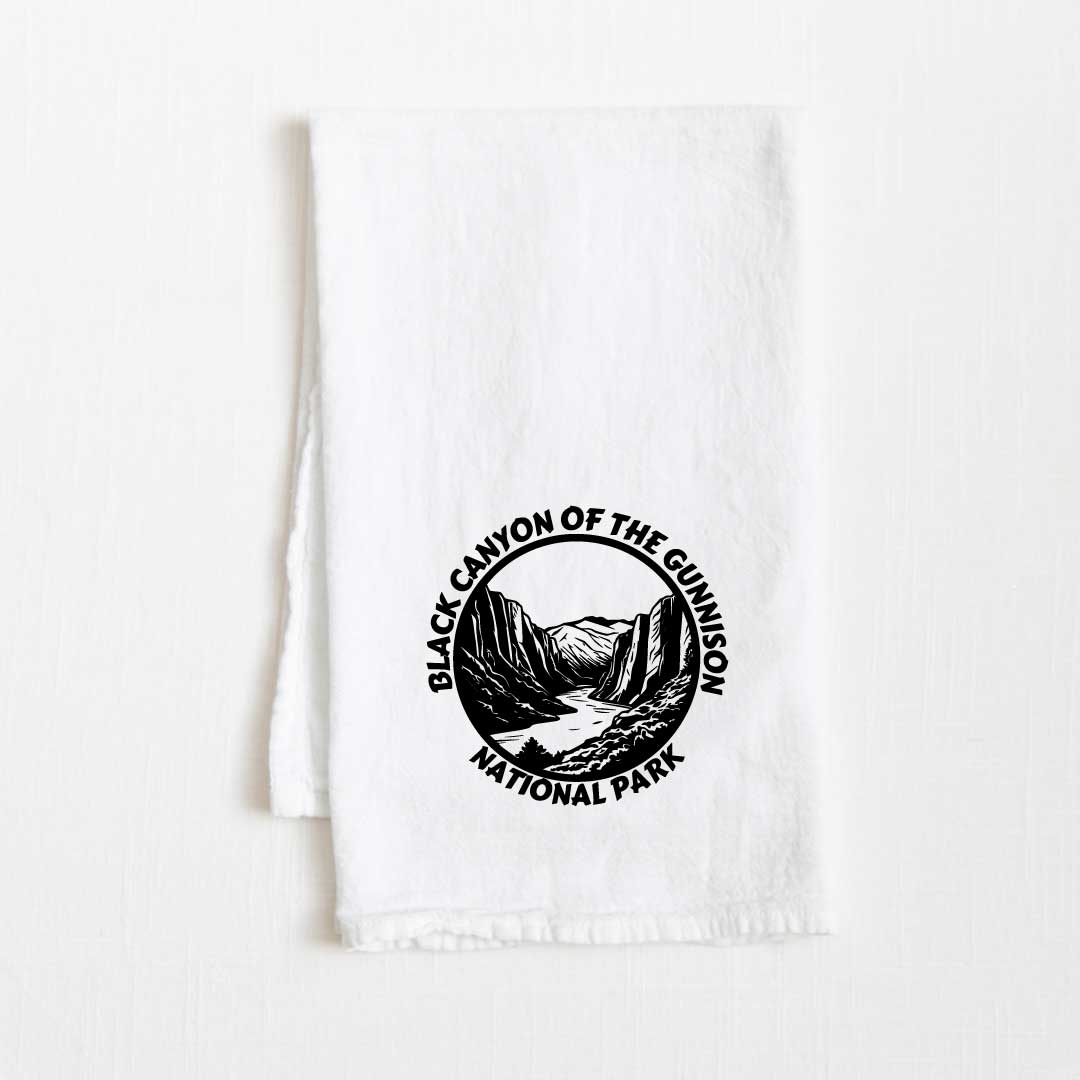 Black Canyon Of The Gunnison National Park Flour Sack Kitchen Towel - 36” x 32”