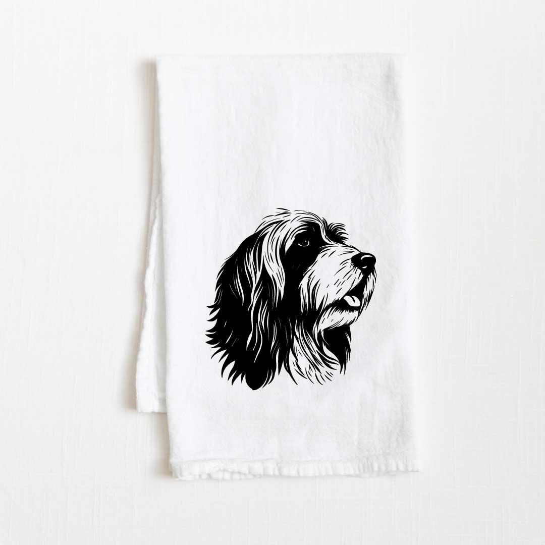 Bearded Collie Dog Flour Sack Kitchen Towel - 36" x 32"