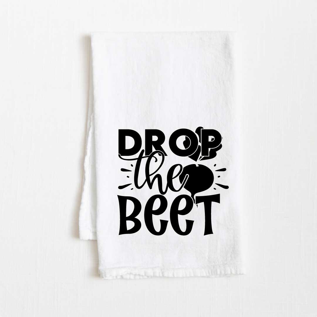 Drop the Beet Flour Sack Kitchen Towel - 36" x 32"
