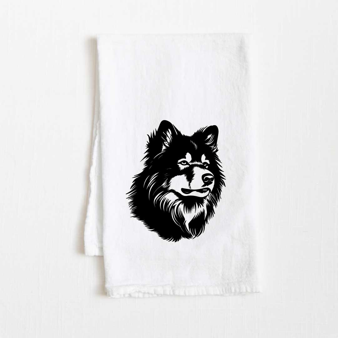 Finnish Lapphund Dog Flour Sack Kitchen Towel - 36" x 32"
