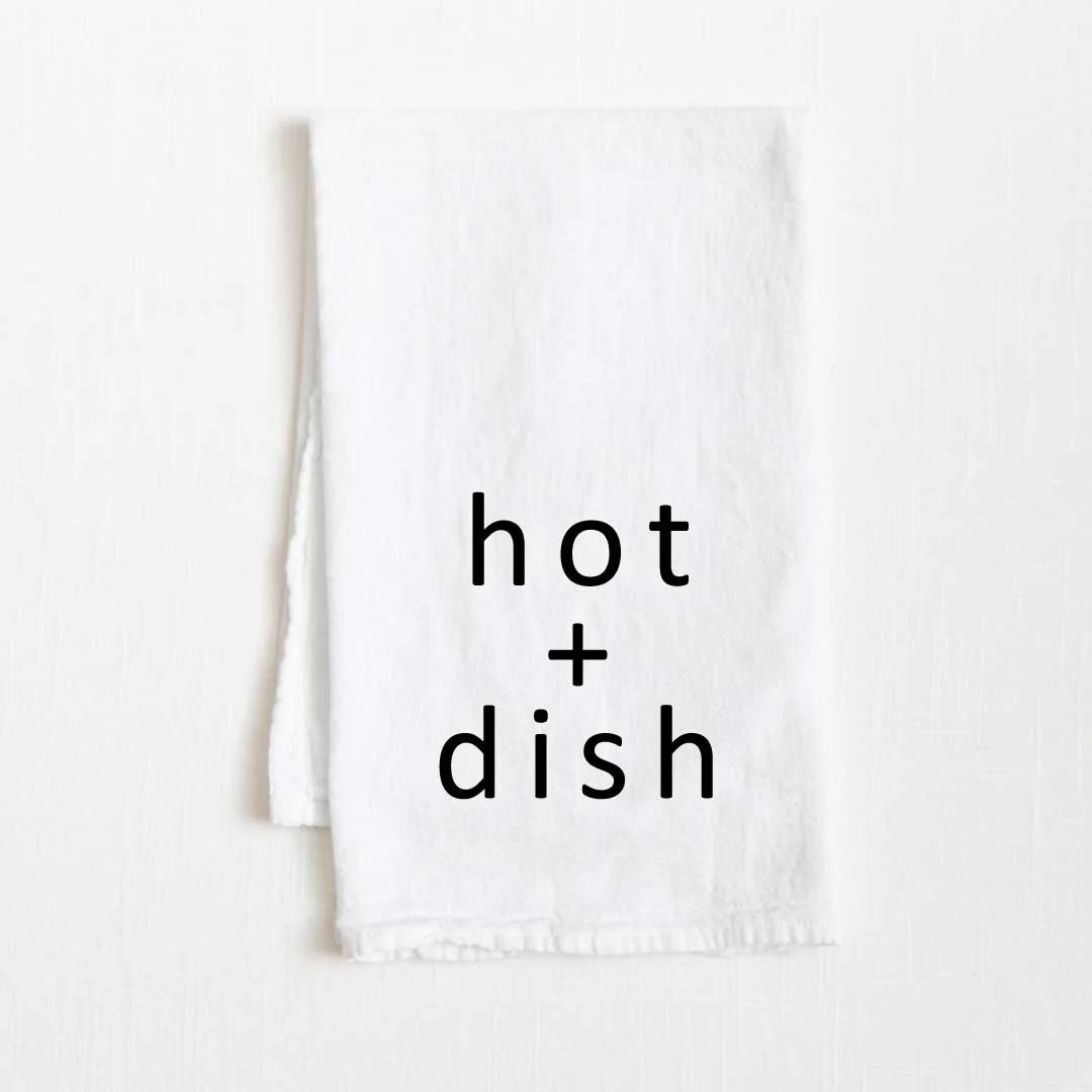 Hotdish Recipe Flour Sack Kitchen Towel - 36" x 32"