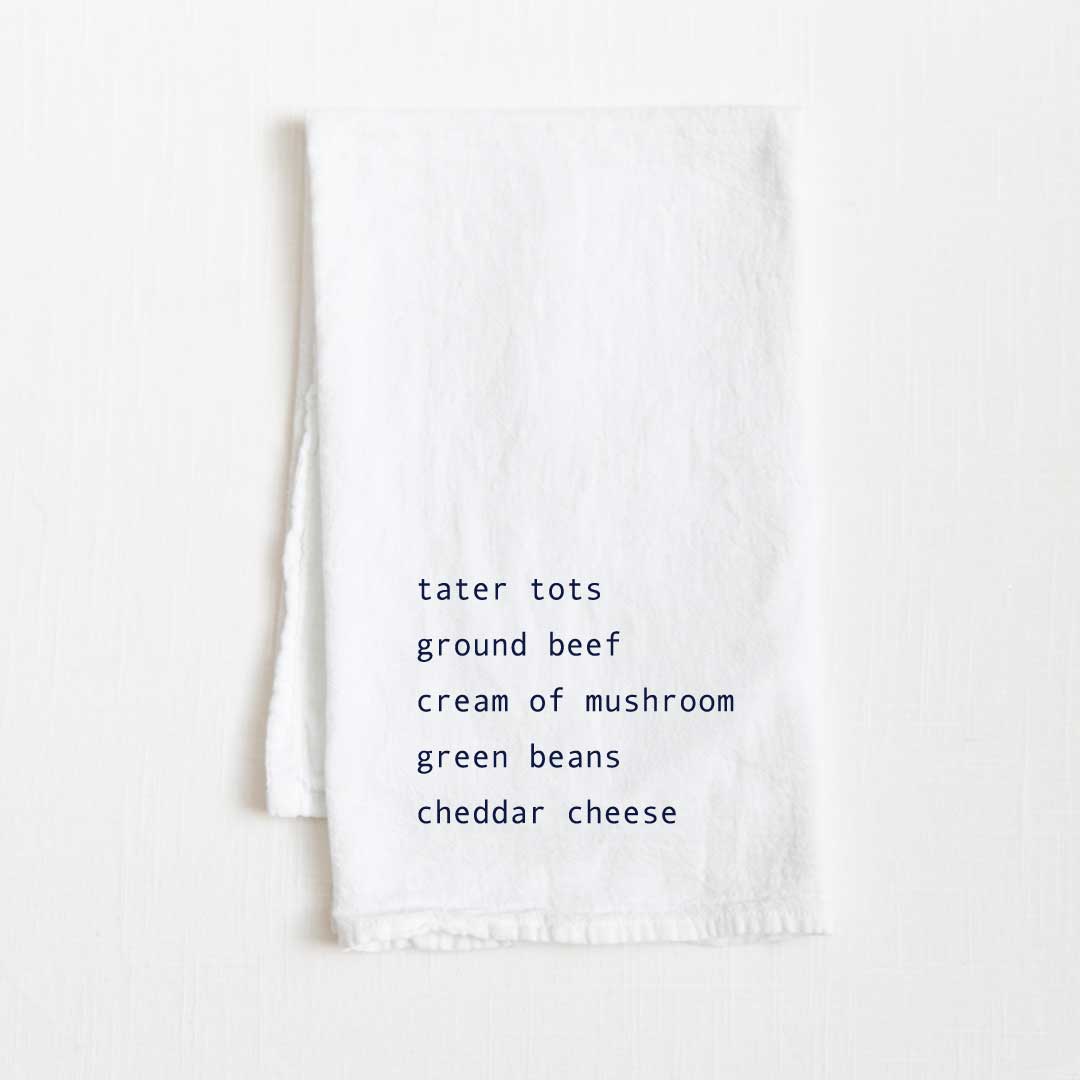 Hot + Dish Recipe Flour Sack Kitchen Towel - 36" x 32"