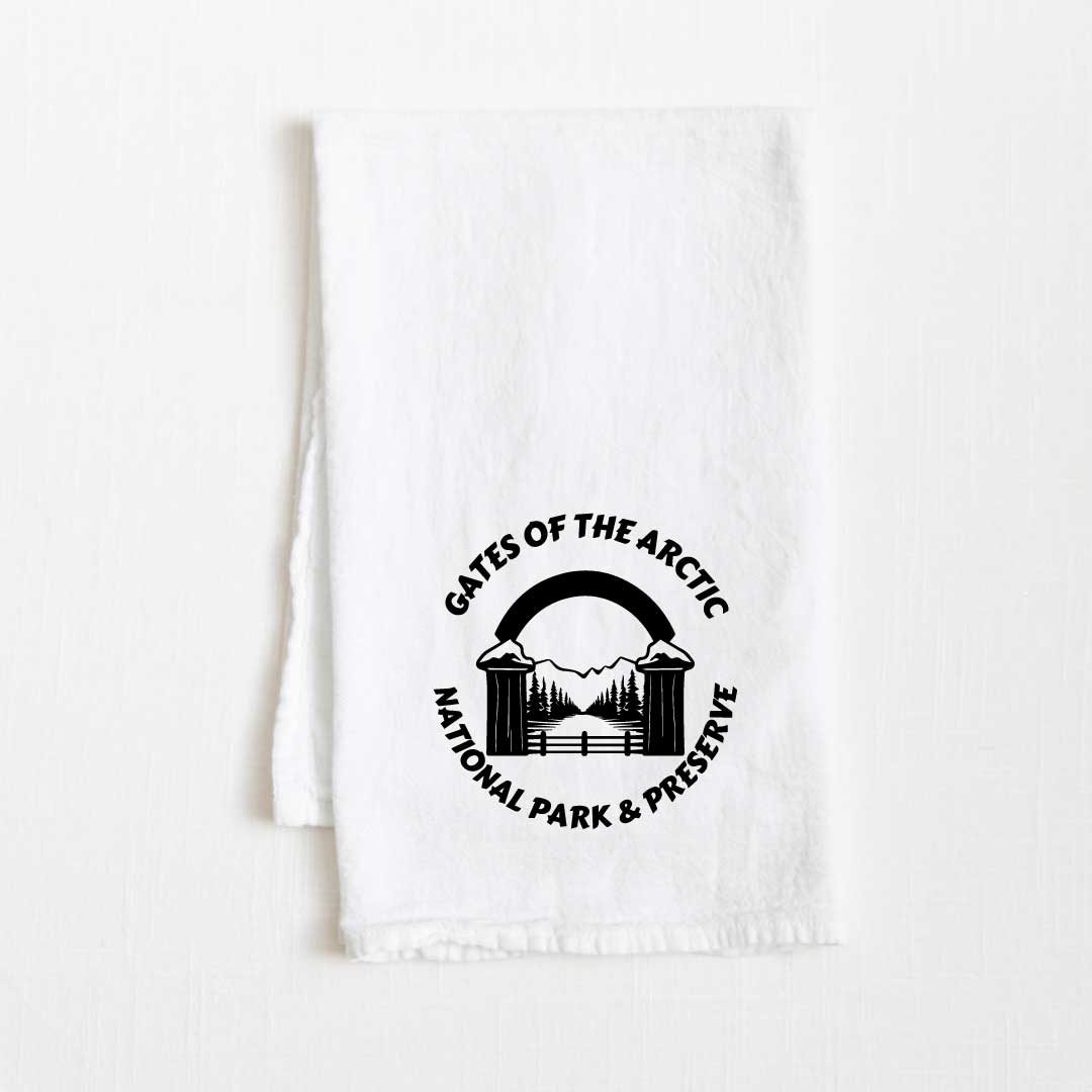 Gates Of The Arctic National Park Flour Sack Kitchen Towel - 36” x 32”