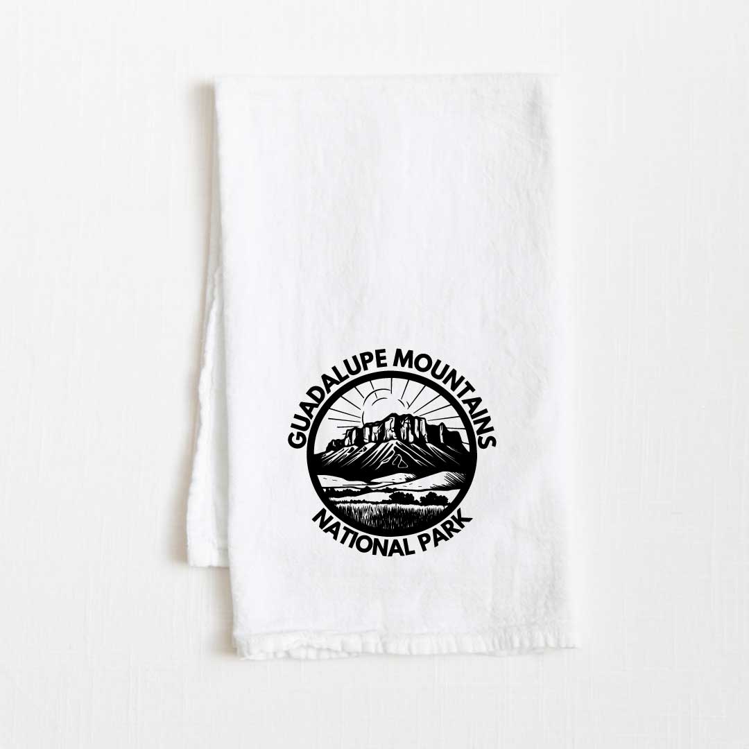 Guadalupe Mountains National Park Flour Sack Kitchen Towel - 36” x 32”