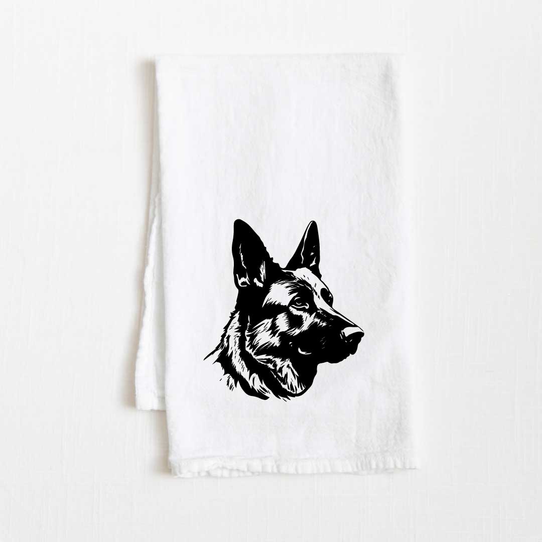 German Shepherd Dog Flour Sack Kitchen Towel - 36" x 32"