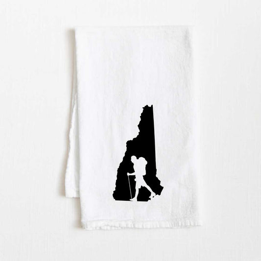 New Hampshire Hiking State Flour Sack Kitchen Towel - 36” x 32”