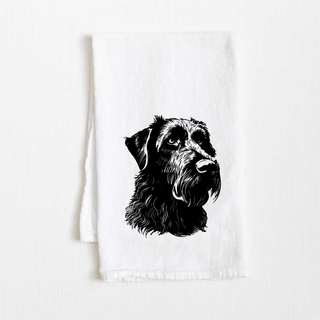 Irish Wolfhound Dog Flour Sack Kitchen Towel - 36" x 32"