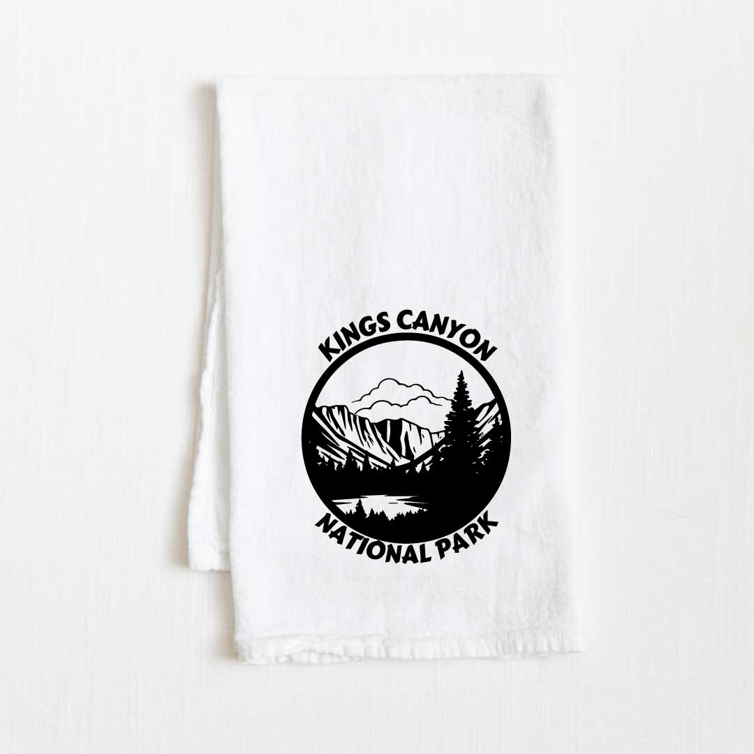Kings Canyon National Park Flour Sack Kitchen Towel - 36” x 32”