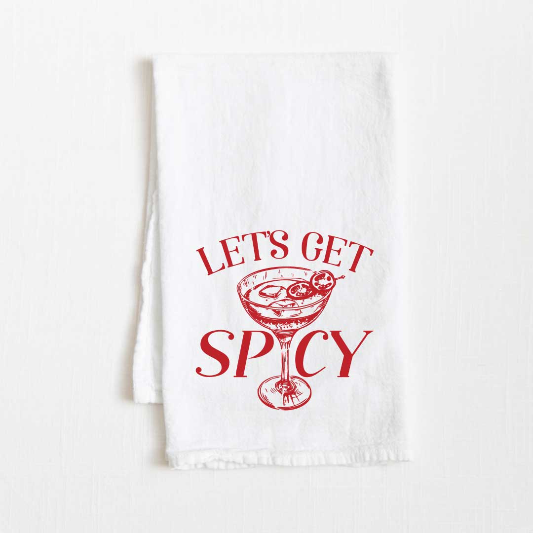 Let’s Get Spicy Flour Sack Kitchen Towel - 36” x 32”