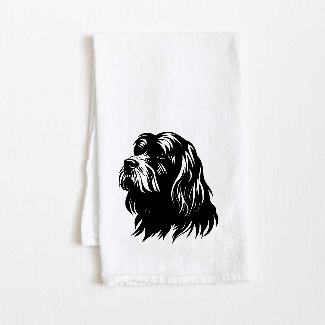 Lowchen Dog Flour Sack Kitchen Towel - 36" x 32"