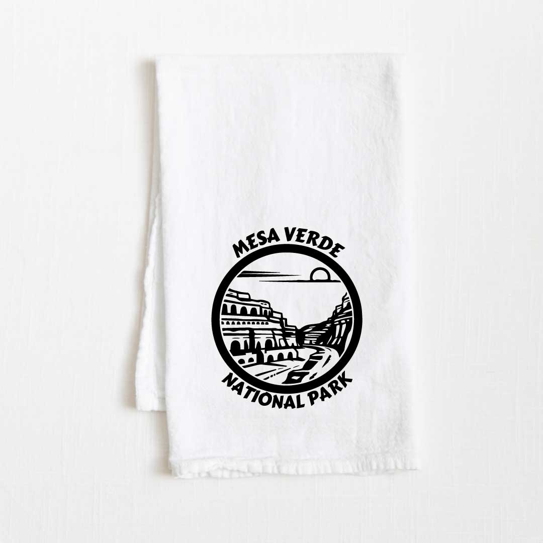 Mesa Verde National Park Flour Sack Kitchen Towel - 36” x 32”