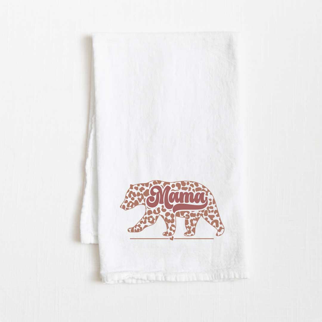 Mama Bear Flour Sack Kitchen Towel - 36” x 32”