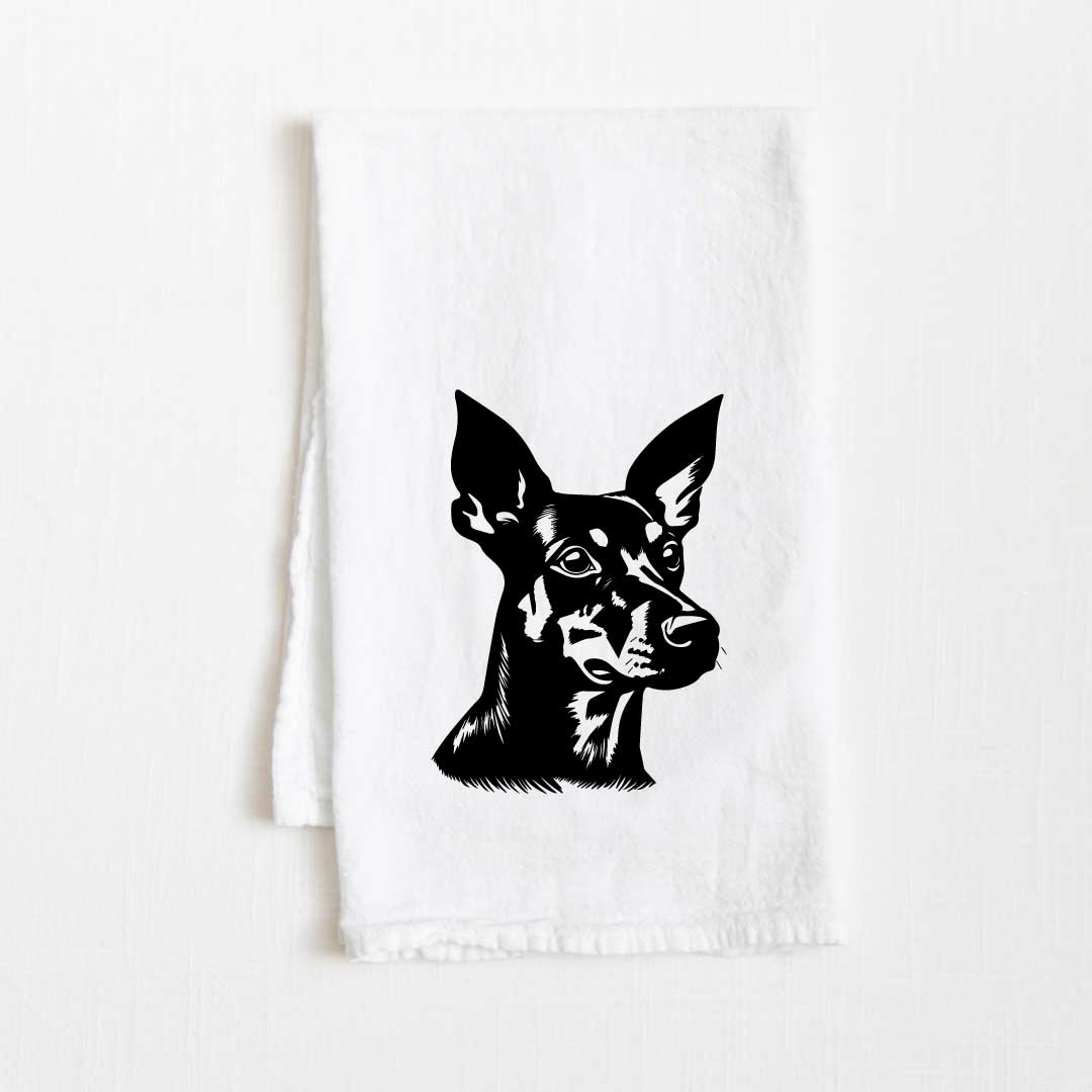 Manchester Terrier Dog Flour Sack Kitchen Towel - 36" x 32"