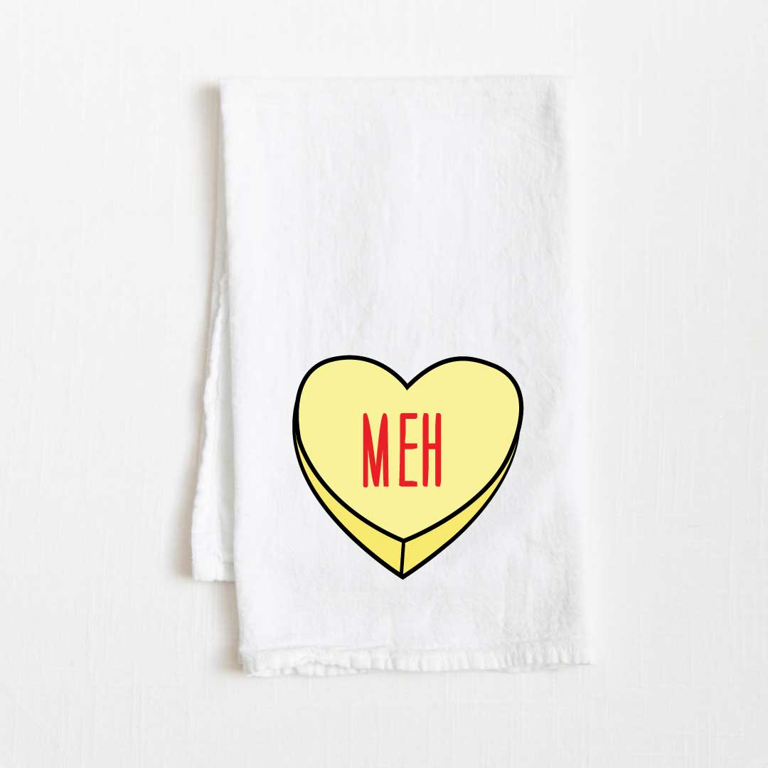 Meh Sweetheart Flour Sack Kitchen Towel - 36” x 32”