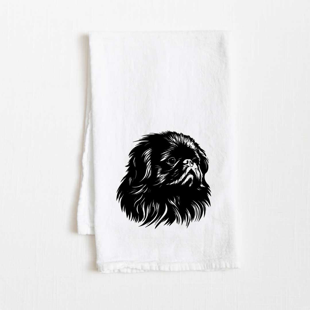 Pekingese Dog Flour Sack Kitchen Towel - 36" x 32"