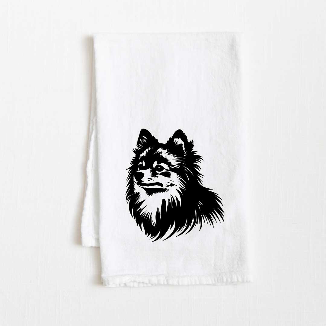 Pomeranian Dog Flour Sack Kitchen Towel - 36" x 32"