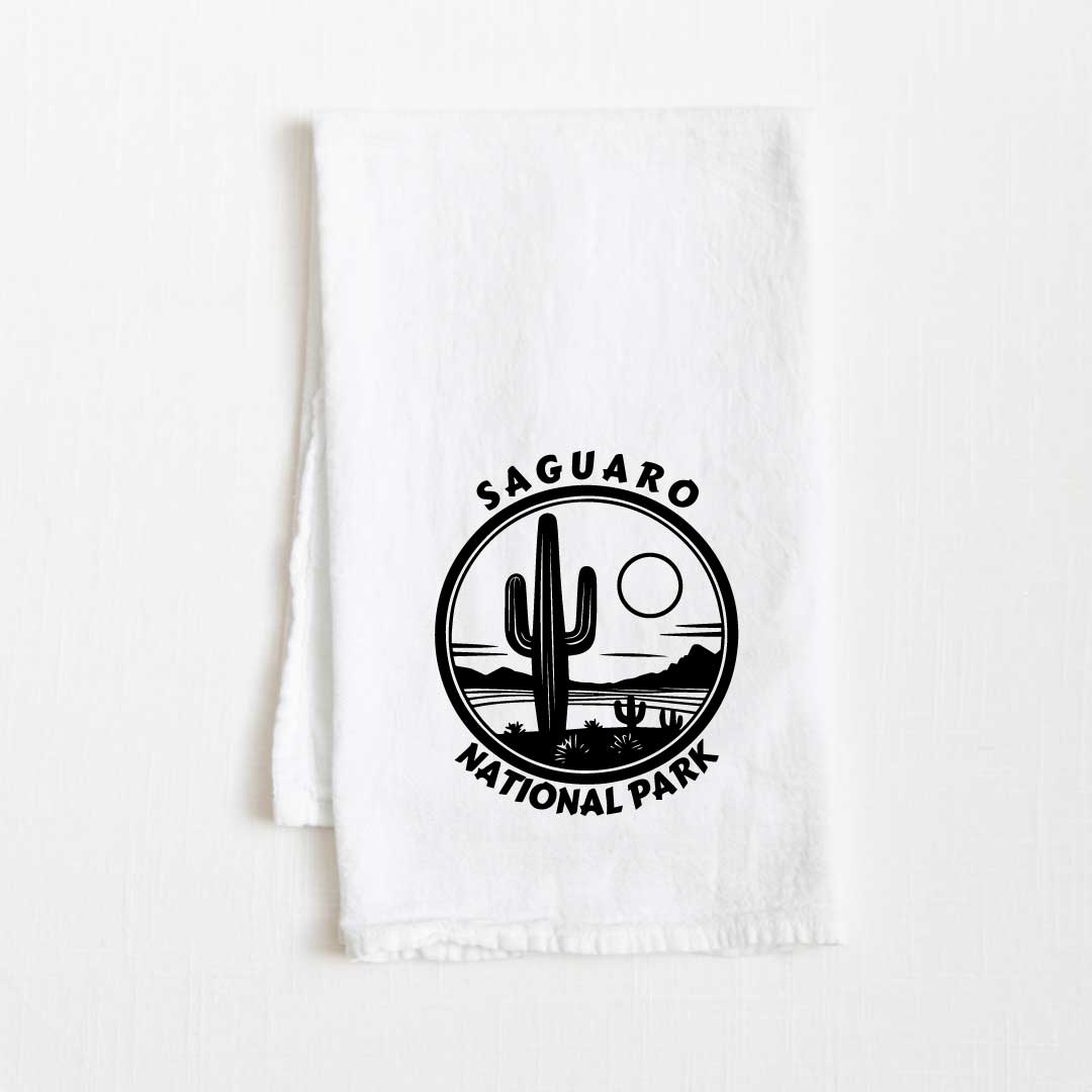 Saguaro National Park Flour Sack Kitchen Towel - 36” x 32”