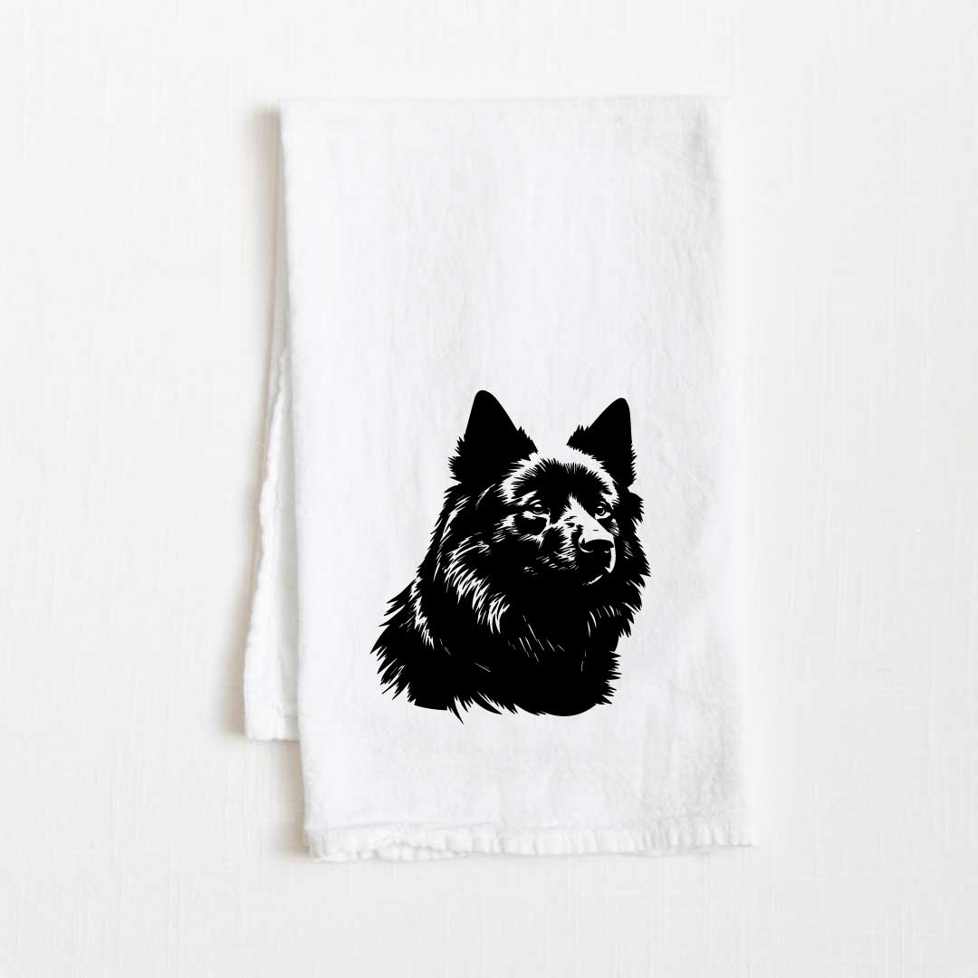 Schipperke Dog Flour Sack Kitchen Towel - 36" x 32"
