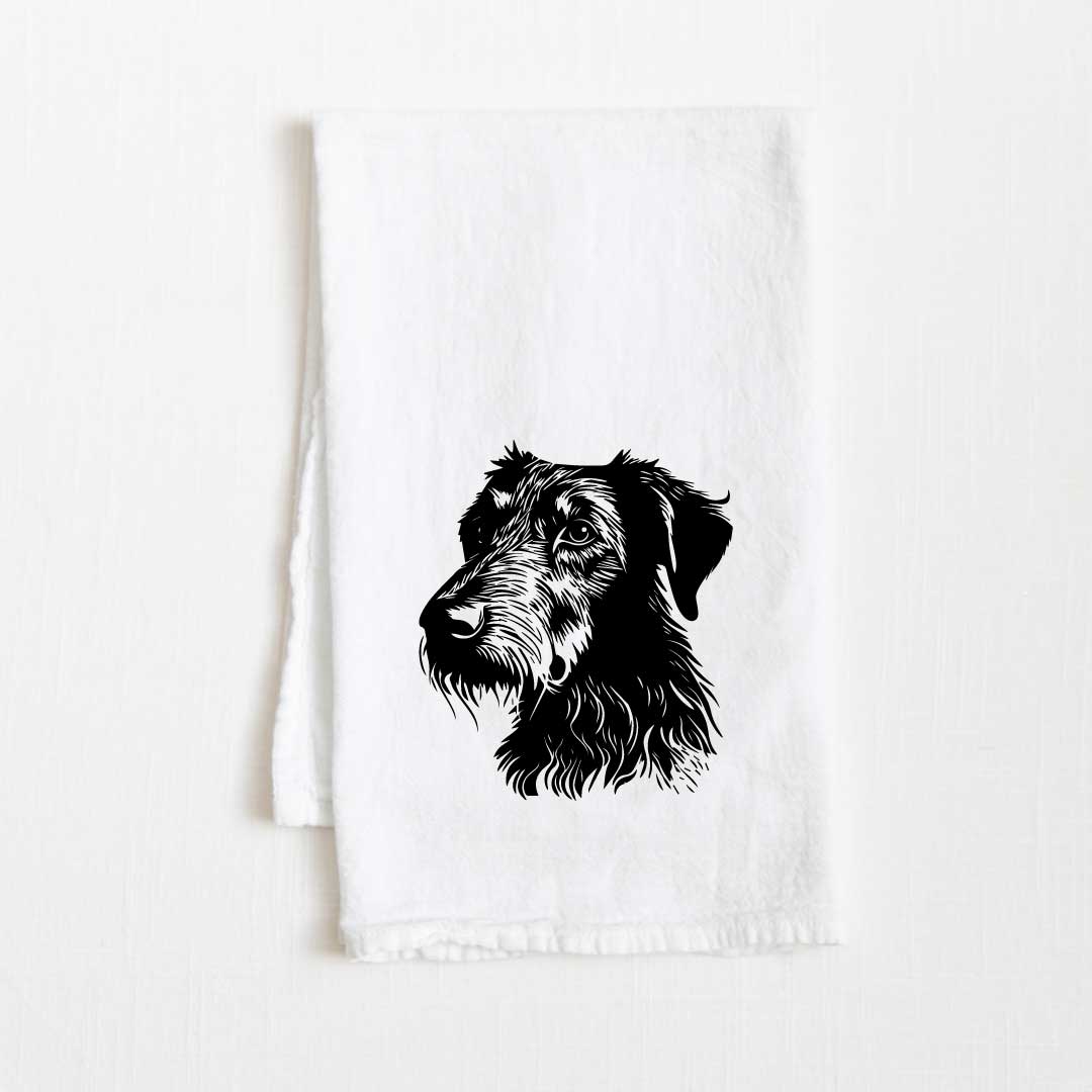 Scottish Deerhound Dog Flour Sack Kitchen Towel - 36" x 32"