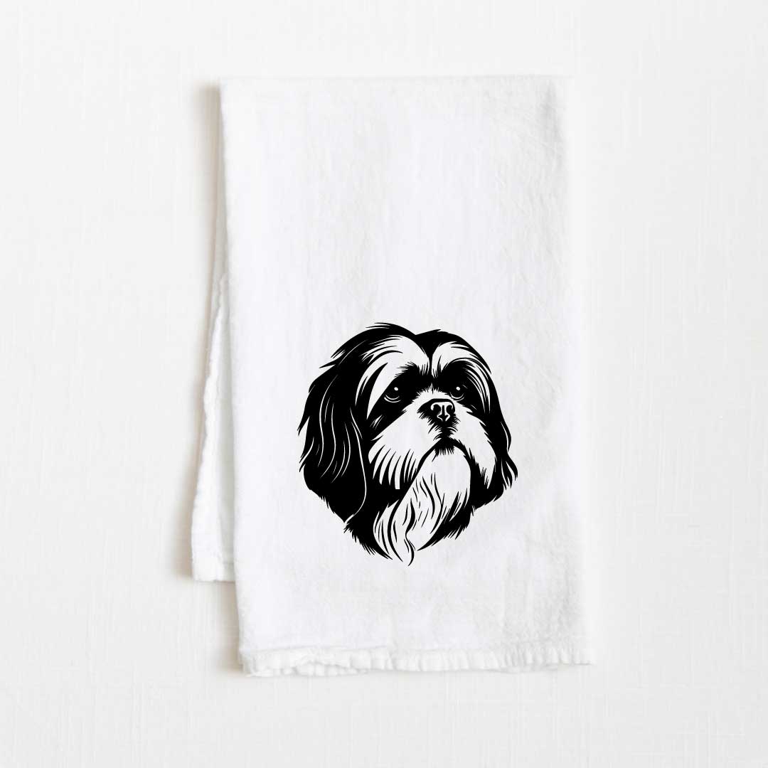 Shih Tzu Dog Flour Sack Kitchen Towel - 36" x 32"
