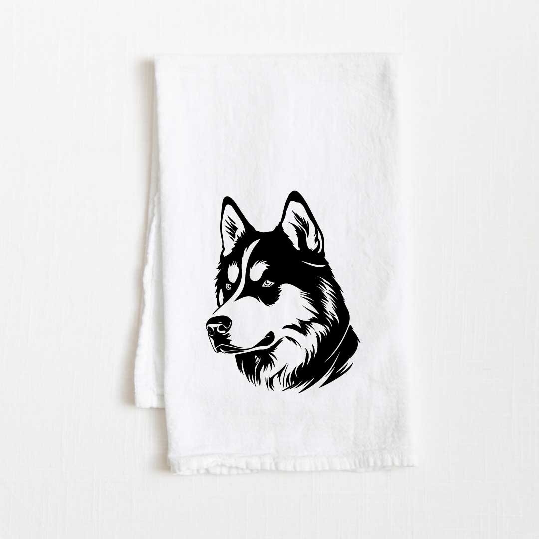 Siberian Husky Dog Flour Sack Kitchen Towel - 36" x 32"