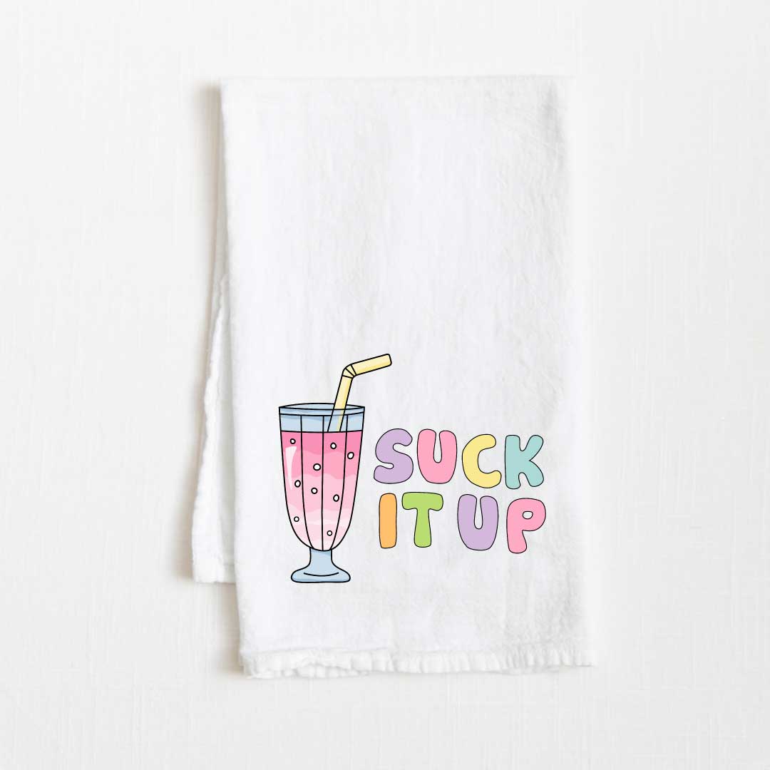Suck It Up Flour Sack Kitchen Towel - 36” x 32”