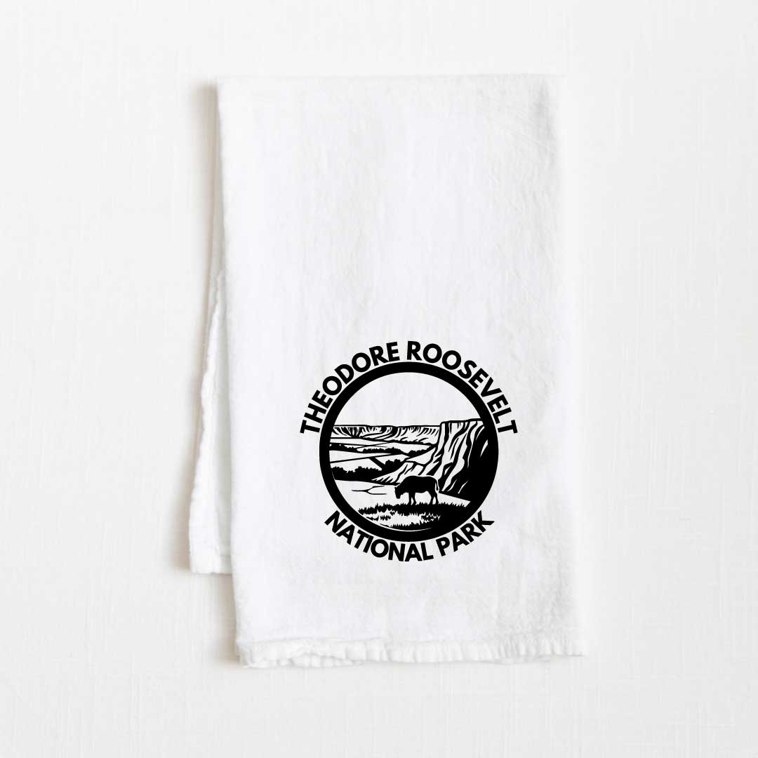 Theodore Roosevelt National Park Flour Sack Kitchen Towel - 36” x 32”