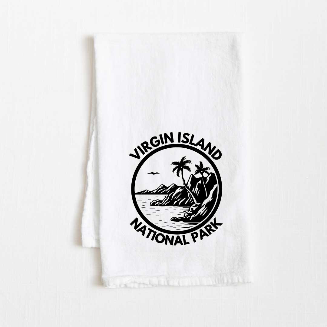 Virgin Island National Park Flour Sack Kitchen Towel - 36” x 32”