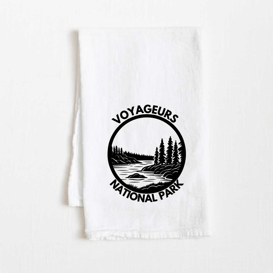 Voyageurs National Park Flour Sack Kitchen Towel - 36” x 32”