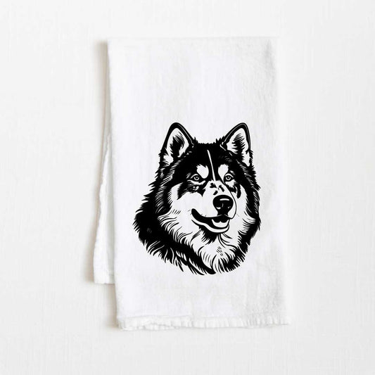 Alaskan Malamute Dog Flour Sack Kitchen Towel - 36" x 32"