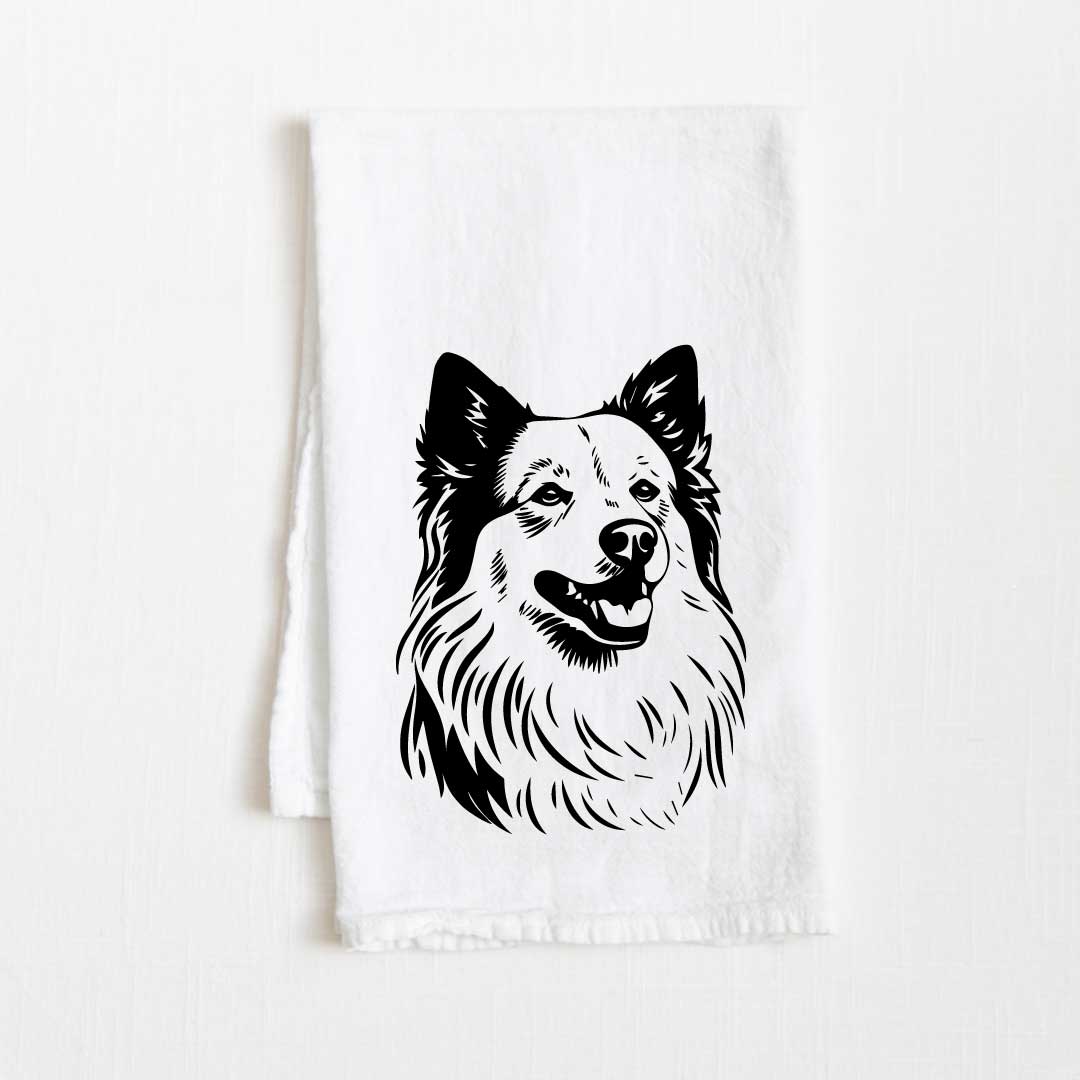 American Eskimo Dog Flour Sack Kitchen Towel - 36" x 32"