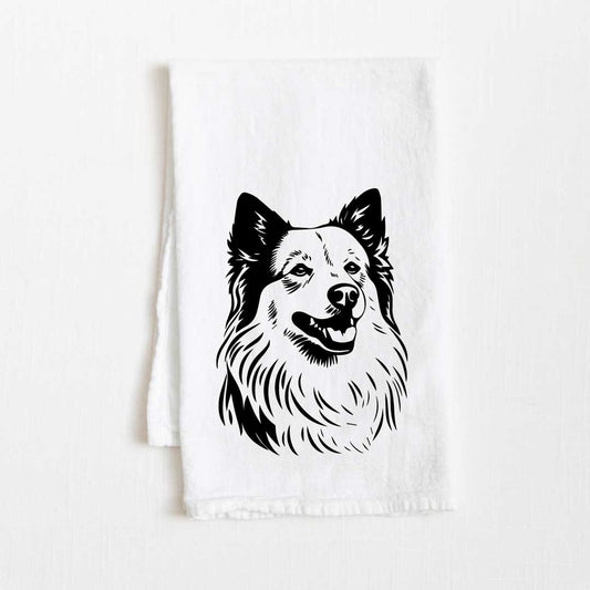 American Eskimo Dog Flour Sack Kitchen Towel - 36" x 32"