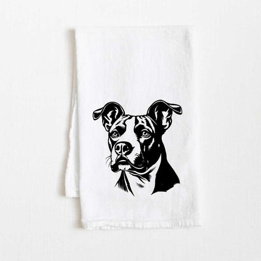 American Pitbull Dog Flour Sack Kitchen Towel - 36" x 32"
