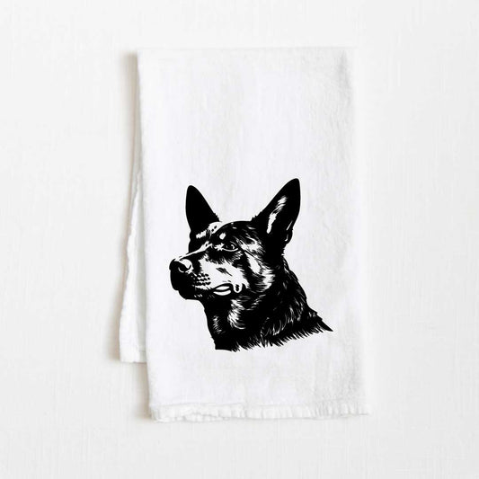 Australian Cattle Dog Flour Sack Kitchen Towel - 36" x 32"