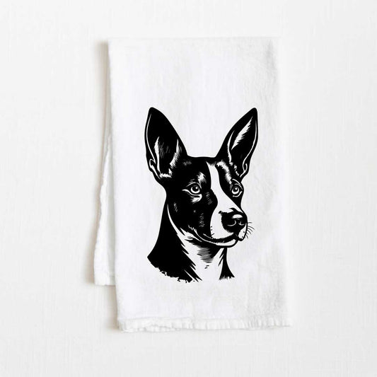 Basenji Dog Flour Sack Kitchen Towel - 36" x 32"