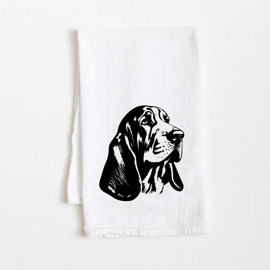 Basset Hound Dog Flour Sack Kitchen Towel - 36" x 32"