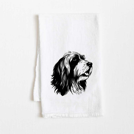 Bearded Collie Dog Flour Sack Kitchen Towel - 36" x 32"