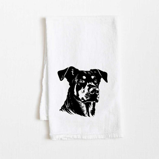 Beauceron Dog Flour Sack Kitchen Towel - 36" x 32"