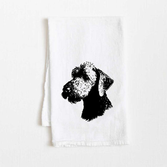 Bedlington Terrier Dog Flour Sack Kitchen Towel - 36" x 32"