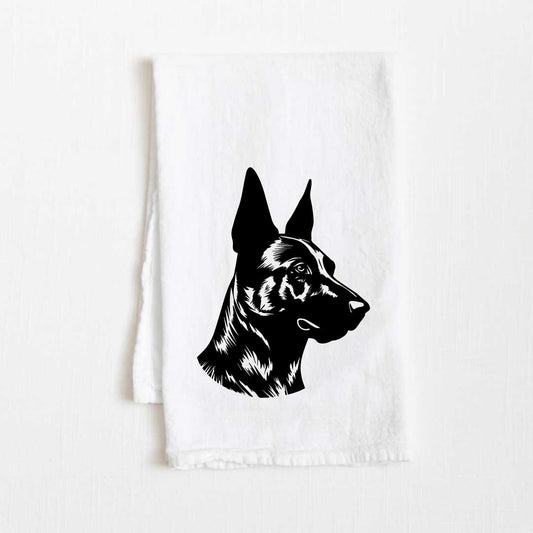 Belgian Malanois Dog Flour Sack Kitchen Towel - 36" x 32"