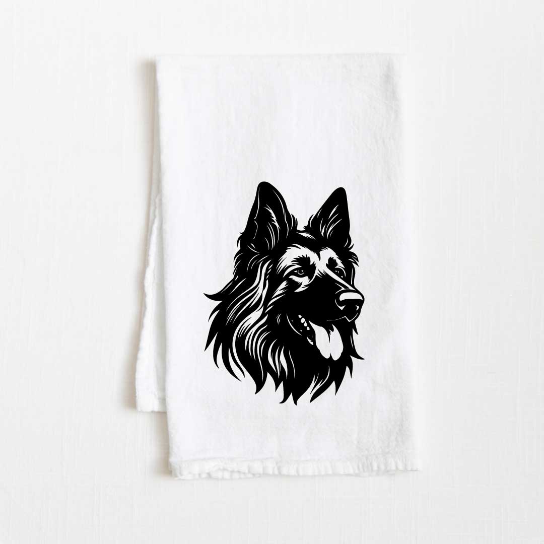 Belgian Tervuren Dog Flour Sack Kitchen Towel - 36" x 32"
